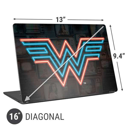 Wonder Woman 1984 (2020) Neon Logo Universal Laptop 16in (13 x 9.4in) Skin